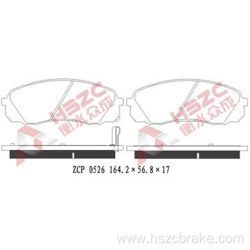 FMSI D1566 ceramic brake pad for Kia